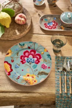 Platzteller Blooming Tales Fantasy Blau 32cm