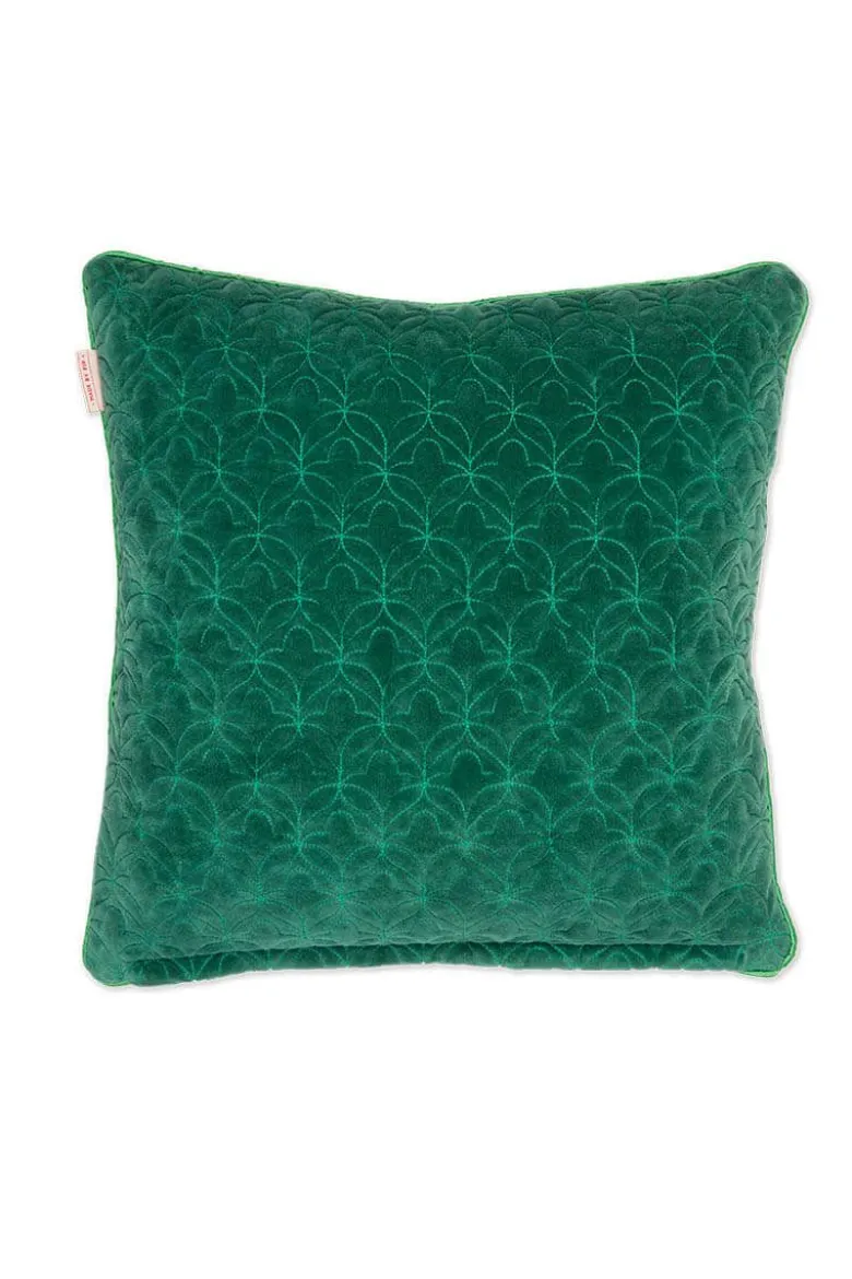 Quadratisches Zierkissen Quilty Dreams Grün