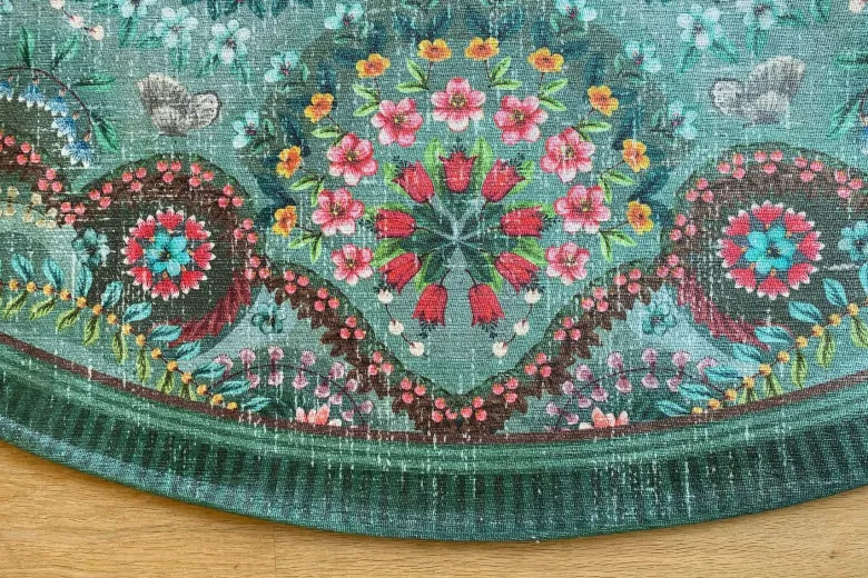 Runde Teppich Moon Delight by Pip Grün
