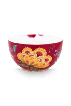 Schale Blooming Tales Fantasy Dunkelrot 18cm