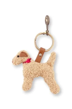 Schlüsselanhänger Bobby Hund Teddy Sand