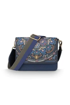 Schultertasche Fenna Klein Il Ricamo Blau