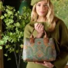 Schultertasche Fia Mittelgroß Jabali Grün