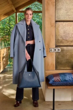 Schultertasche Filou Groß Blau