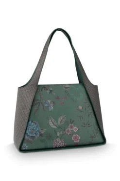 Schultertasche Filou Groß Bodhi Flower Grün