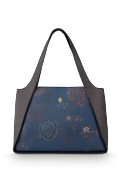 Schultertasche Filou Groß Bodhi Flower Blau