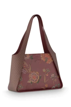 Schultertasche Filou Mittelgroß Bodhi Flower Rot
