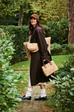 Schultertasche Freya Teddy Sand