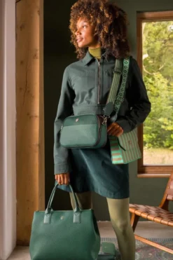 Schultertasche Frida Mittelgroß Grün