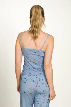 Selina Ärmellos Top Delhi Dreams Blau