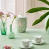 Set/2 Espresso Tassen & Untertassen Lily&Lotus Hellgrün