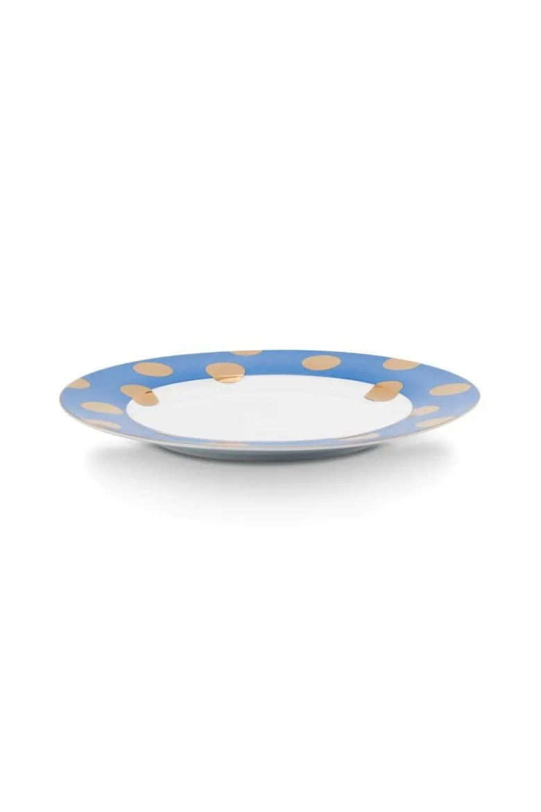Set/2 Essteller Dot Delight Hellblau/Gold 26.5cm