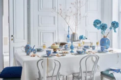 Set/2 Essteller Dot Delight Hellblau/Gold 26.5cm