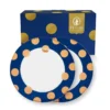 Set/2 Frühstücksteller Dot Delight Navy/Gold 23cm
