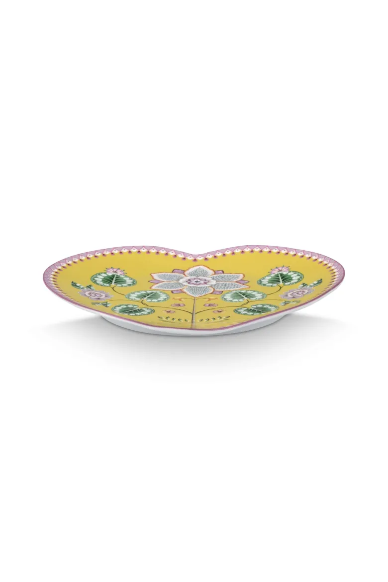 Set/2 Herz Form Teller Lily&Lotus Gelb 21.5cm