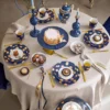 Set/2 Schalen Dot Delight Navy/Gold 20cm