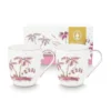 Set/2 Tassen Klein Jolie Punkte Gold Rosa