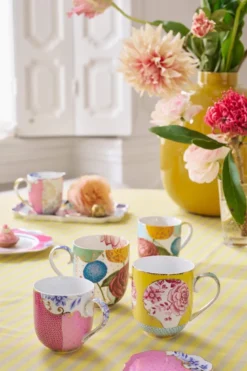 Set/2 Tassen Royal Flowers 260ml