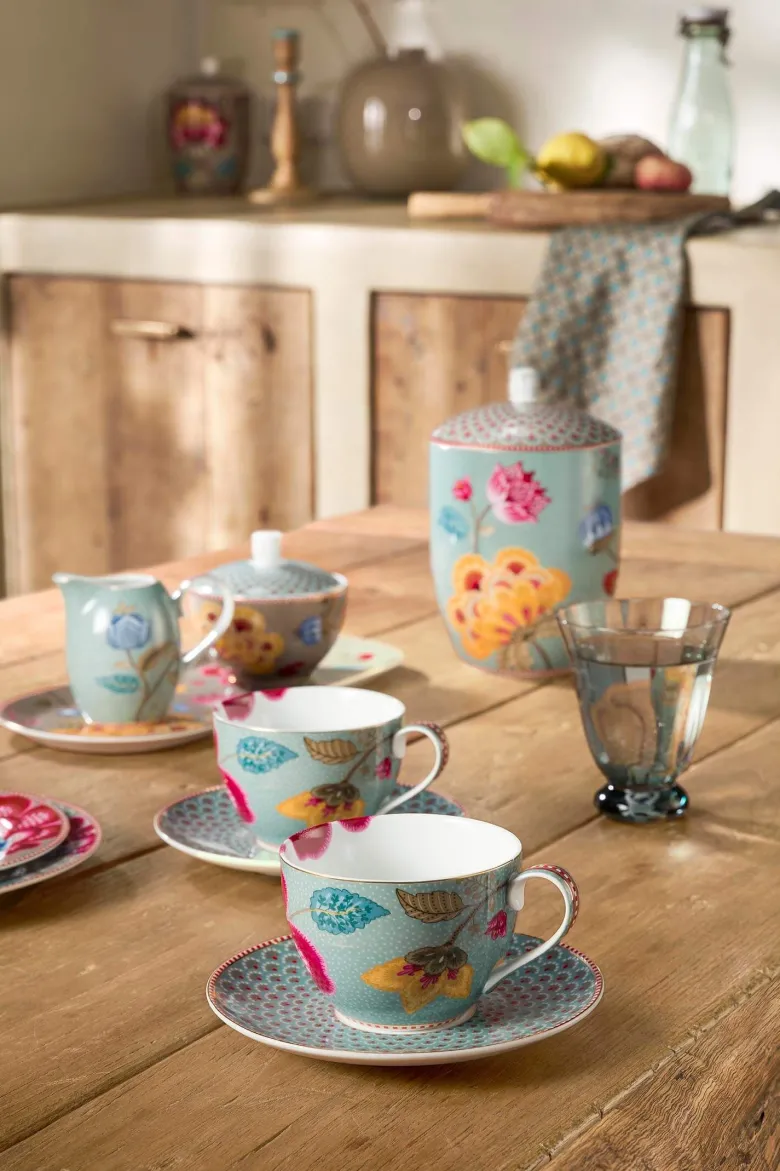 Set/2 Tasses et Soucoupes Blooming Tales Fantasy Blau 280ml