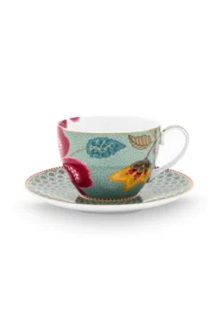 Set/2 Tasses et Soucoupes Blooming Tales Fantasy Blau 280ml