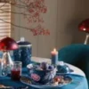 Set/2 Tasse & Untertasse Berry Blues