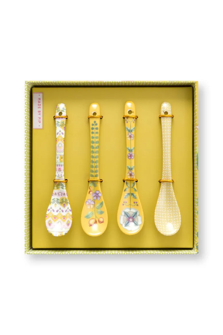 Set/4 Teelöffel Lily&Lotus Gelb