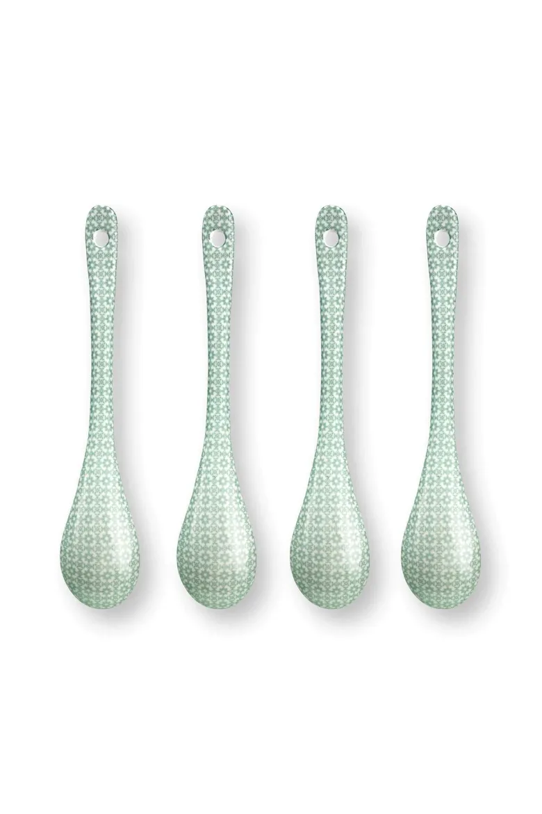 Set/4 Teelöffel Lily&Lotus Hell Grün 13cm