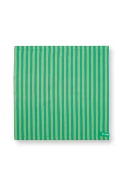 Stripes Set/4 Servietten Grün