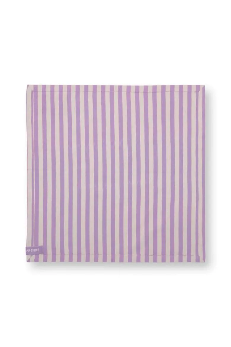 Stripes Set/4 Servietten Lila