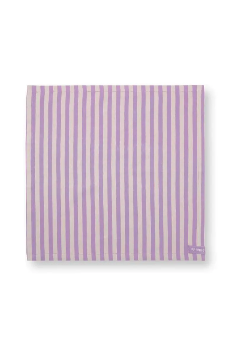 Stripes Set/4 Servietten Lila