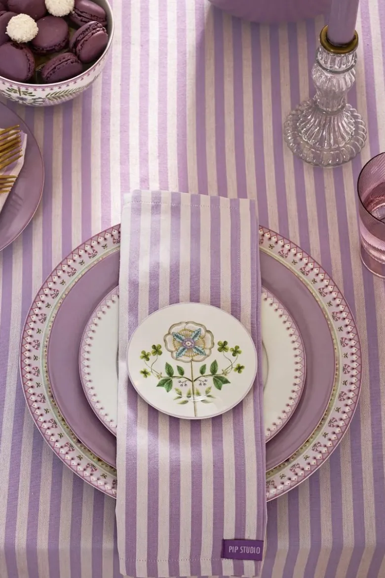 Stripes Set/4 Servietten Lila