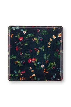 Tablett Metall Mittel Berry Blues Dunkel Blau