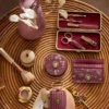 Taschenspiegel Mini Flora Bangelore Rosa