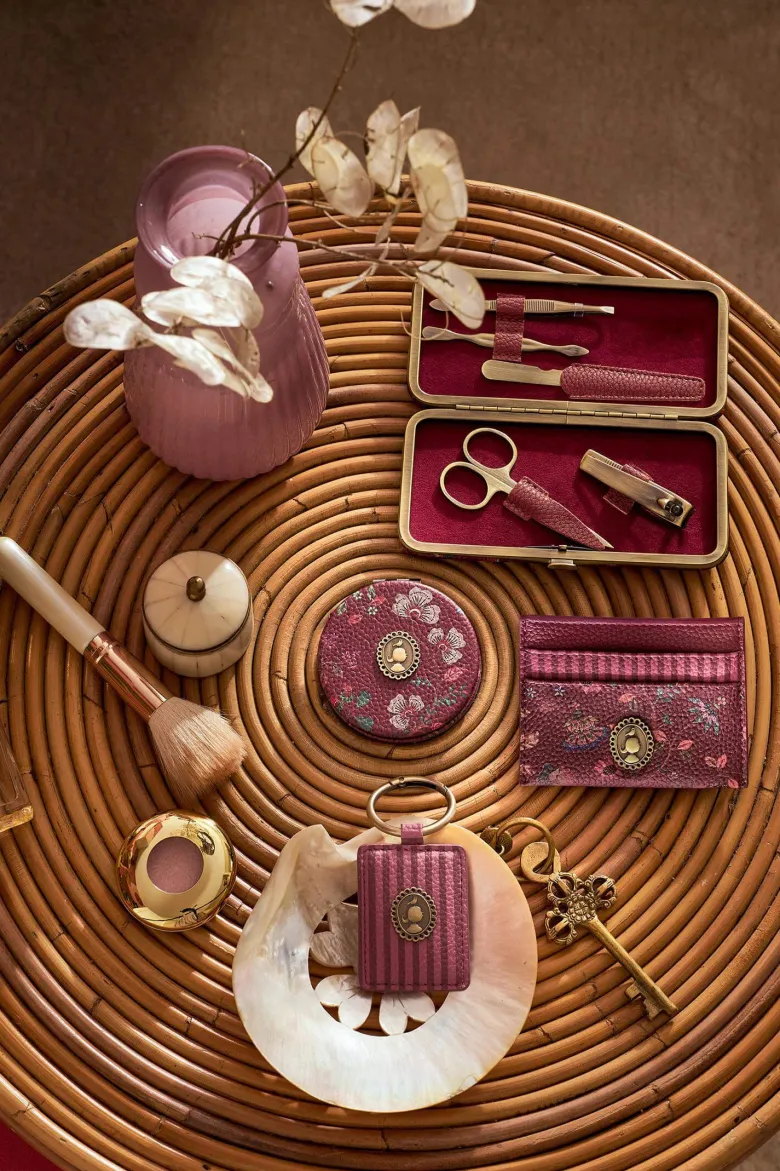 Taschenspiegel Mini Flora Bangelore Rosa