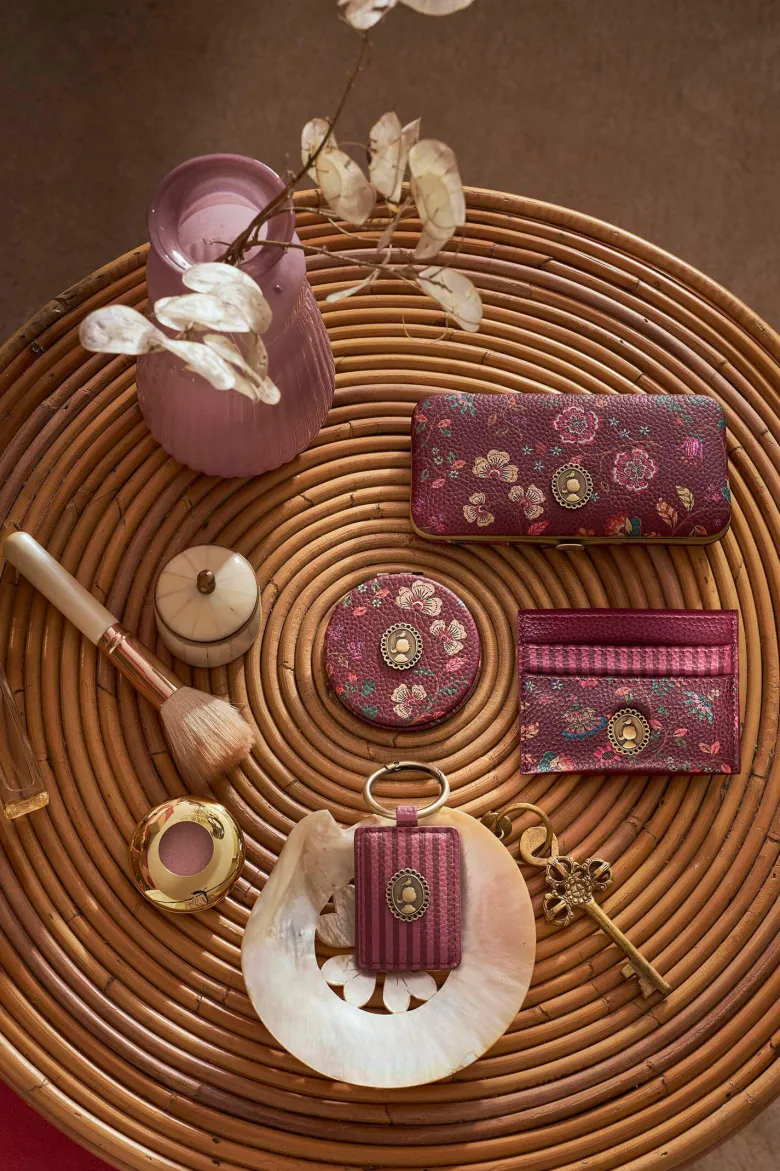 Taschenspiegel Mini Flora Bangelore Rosa