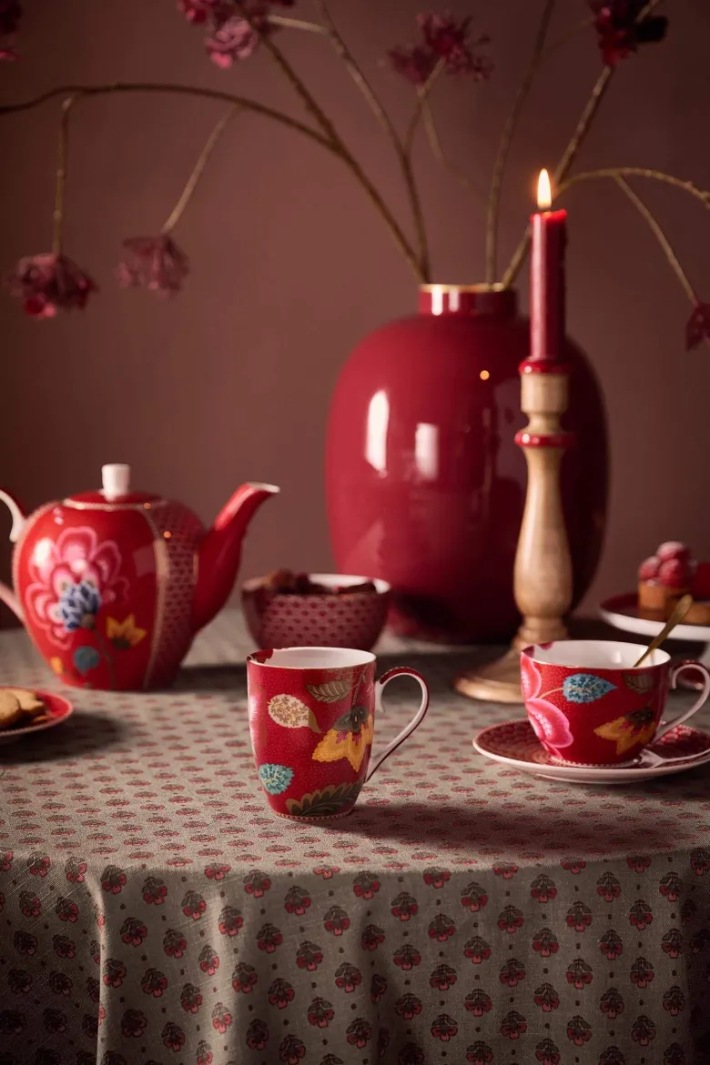 Tasse Blooming Tales Fantasy Dunkelrot 365ml