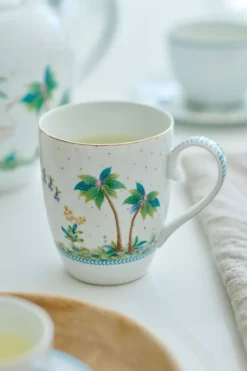 Tasse Gross Jolie Punkte Gold Blau