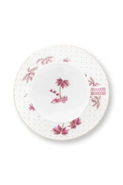 Tasse & Untertasse Jolie Punkte Gold Rosa