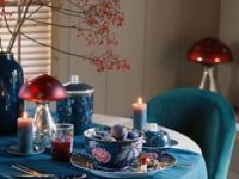 Tasse XL Flower Blues Blau