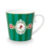Tea for One Love Birds Medallion Streifen Emerald-Grün