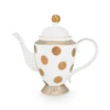 Teekanne Dot Delight Weiss-Gold