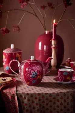 Teekanne Groß Blooming Tales Fantasy Dunkelrot 1.6L