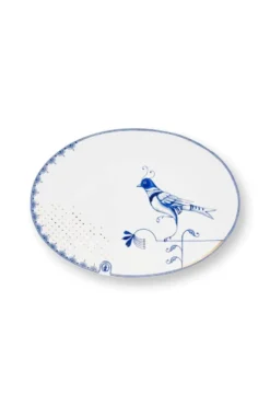 Teller Oval Pip & The Blue Bird Weiß 21.5cm