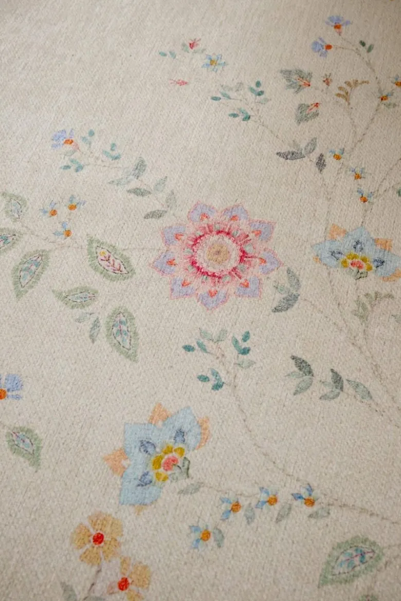 Teppich Campo de Flores by Pip Gebrochen Weiss