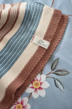 Throw Bonsoir Combistripe Blau