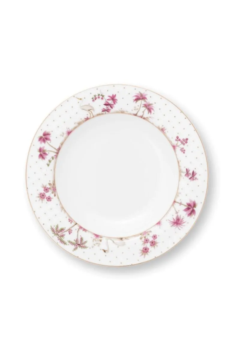 Tiefer Teller Jolie Punkte Gold Rosa 21.5cm