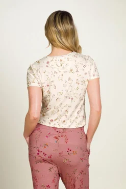 Tilly Top Kurze Ärmeln Little Delhi Gebrochen Weiß
