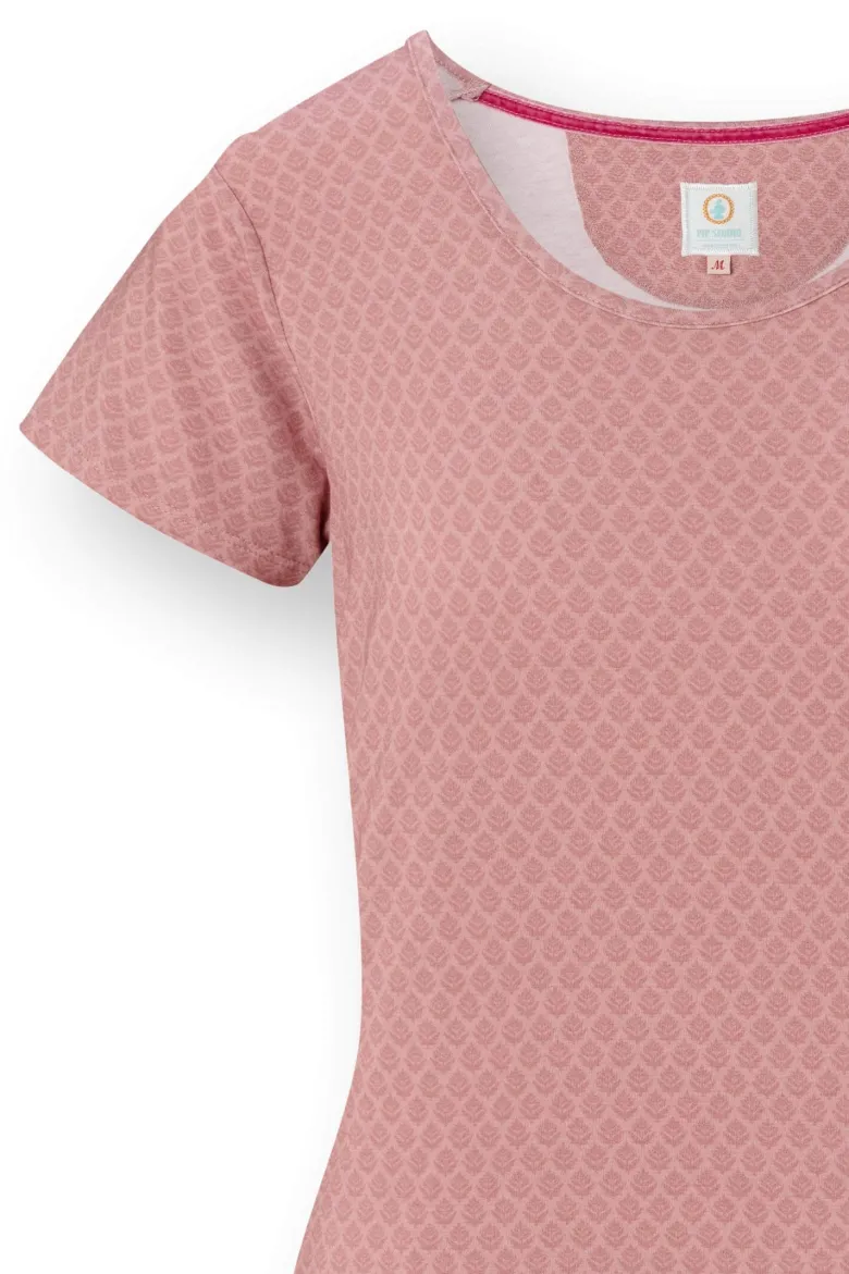 Tilly Top Kurze Ärmeln Thousand Leaves Rosa