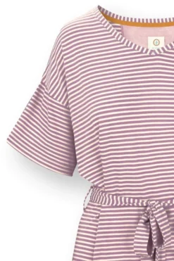 Tonya Top Kurze Ärmeln Little Sumo Stripe Lila