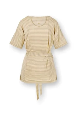 Tonya Top Kurze Ärmeln Little Sumo Stripe Sand